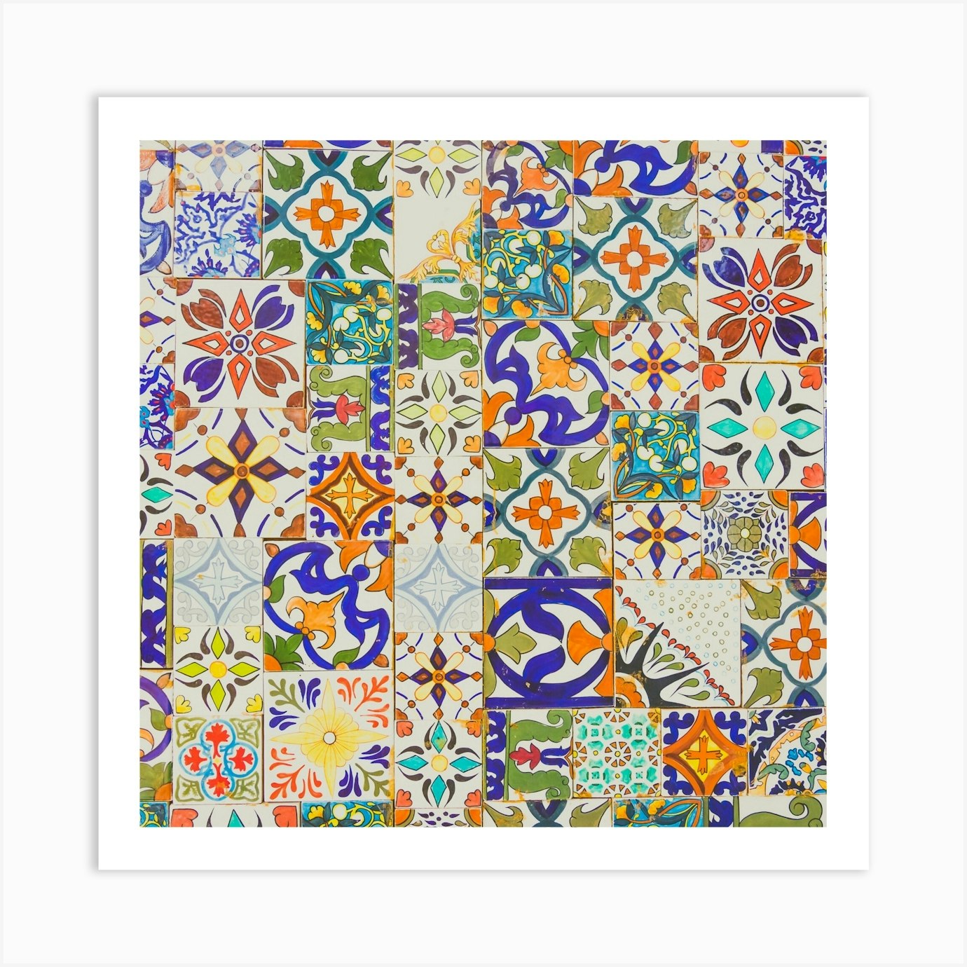 Tile Pattern — Stock Photo Art Print by Wall Art wizz Fy