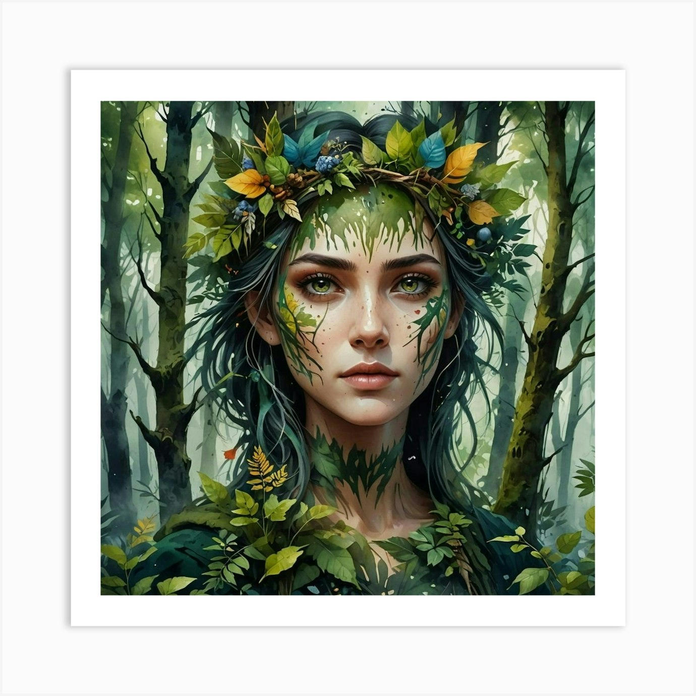 Forest Girl 1 Art Print by Pallete - Fy