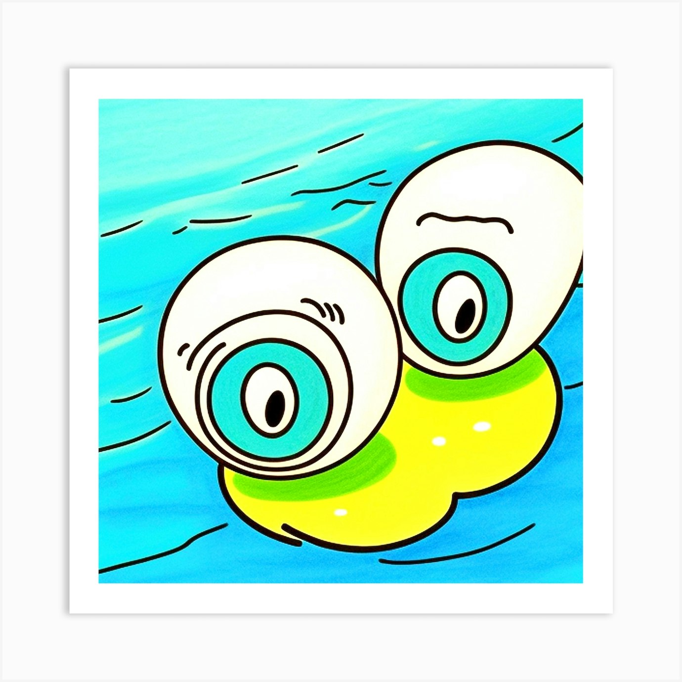 Spongebob Eyes Art Print by MdsArts Fy