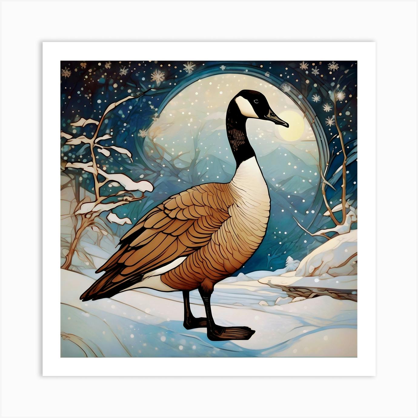 Canada Goose Art Print by Jan Morris Fy