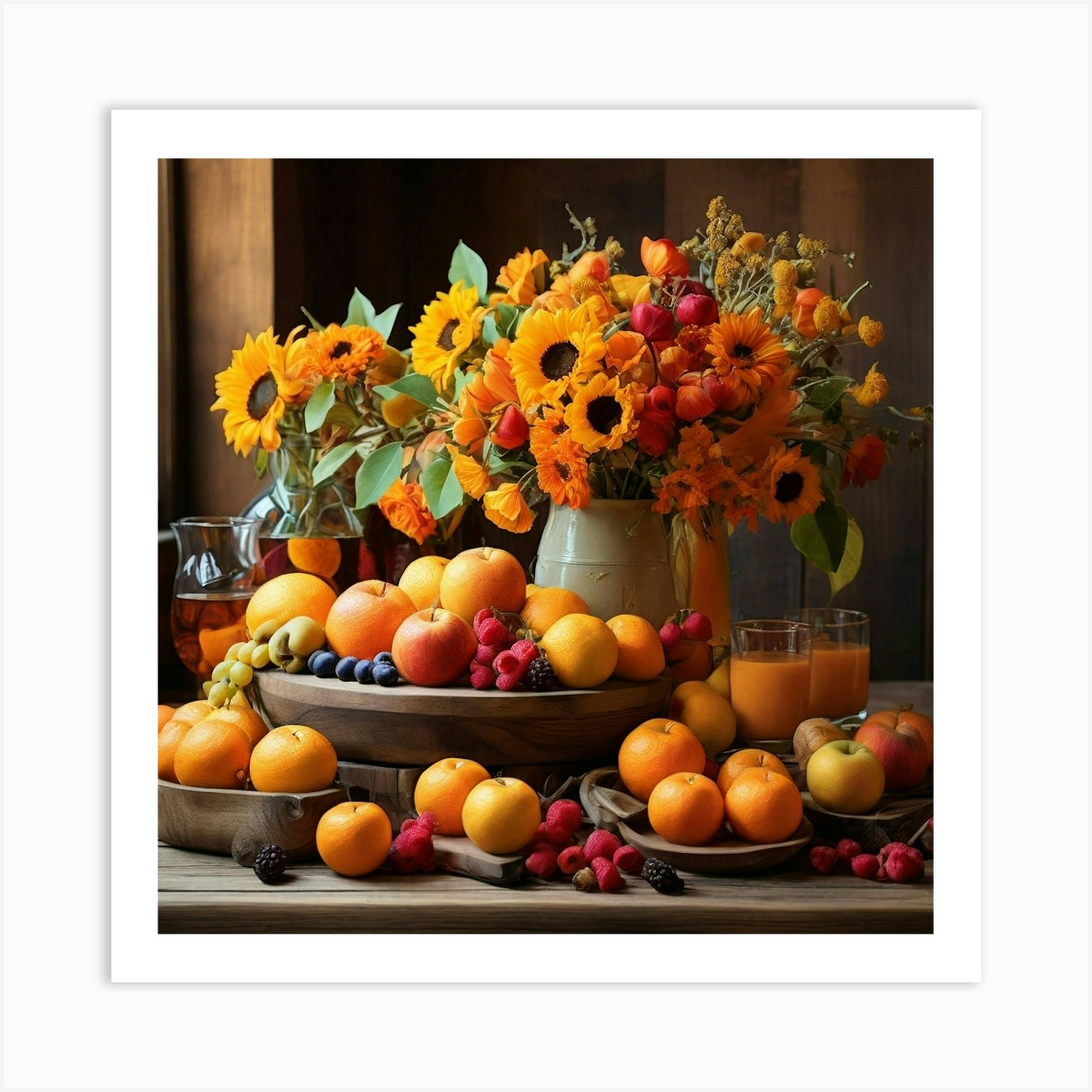 Autumn Flowers Paintings Art Print Art Print By Md Nazmul Hasan Fy Autumn Flowers Paintings Art Print Art Print By Md Nazmul Hasan Fy