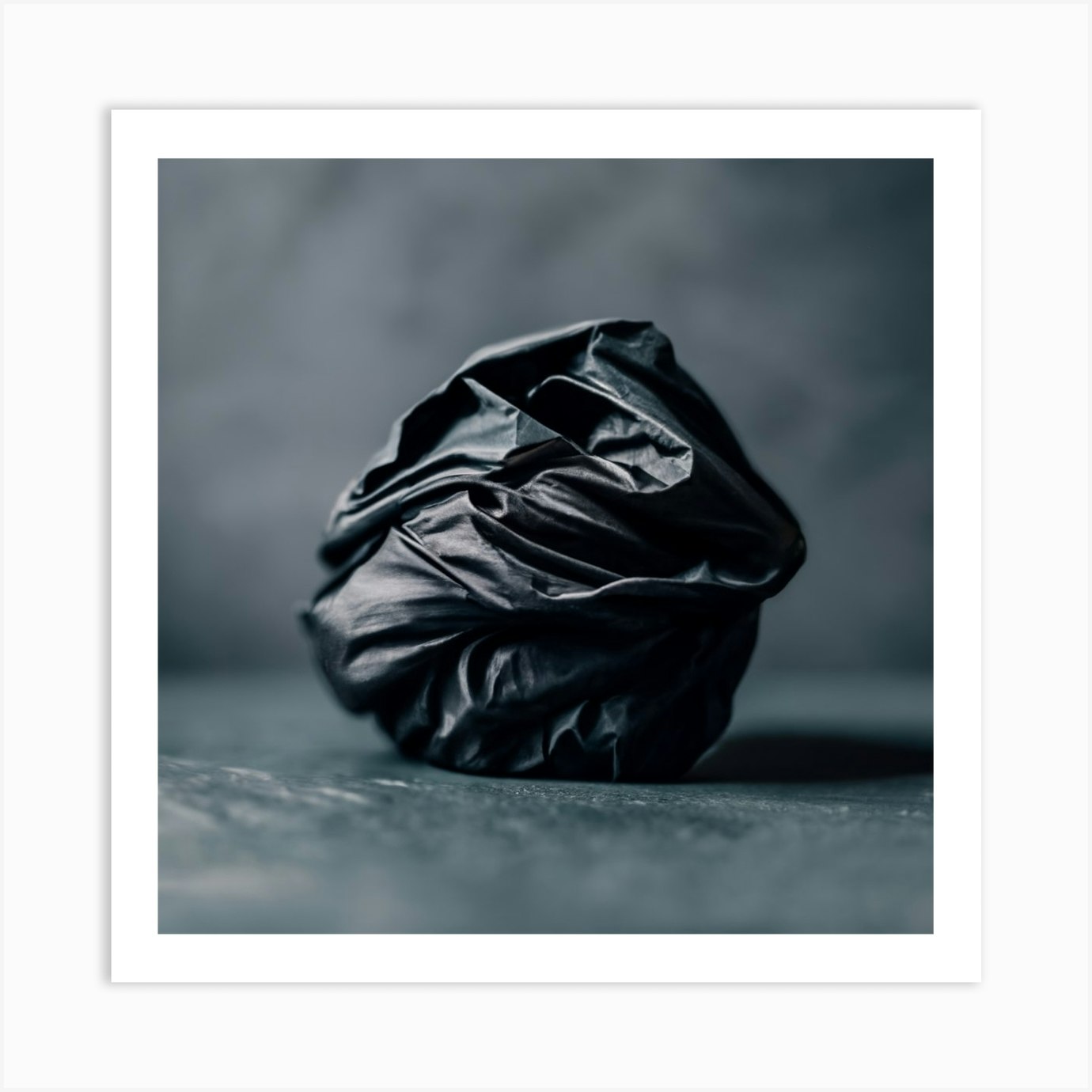 Black Trash Bag Art Print by ArtDecors Fy