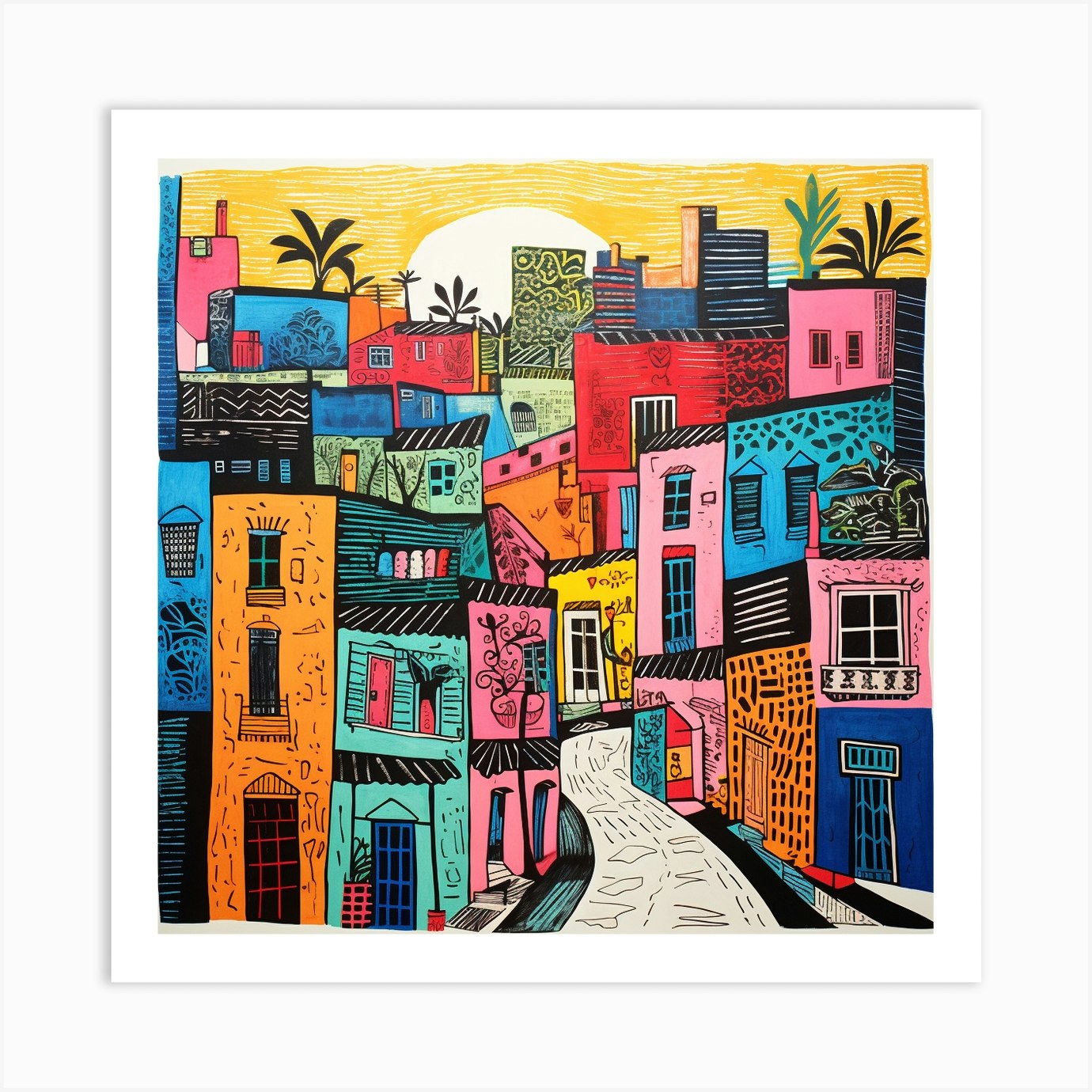 Santa Cruz Art Print by The Glass House Fy