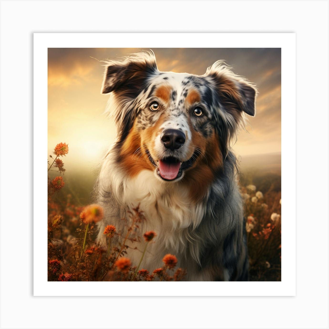 Australian shepherd hot sale art