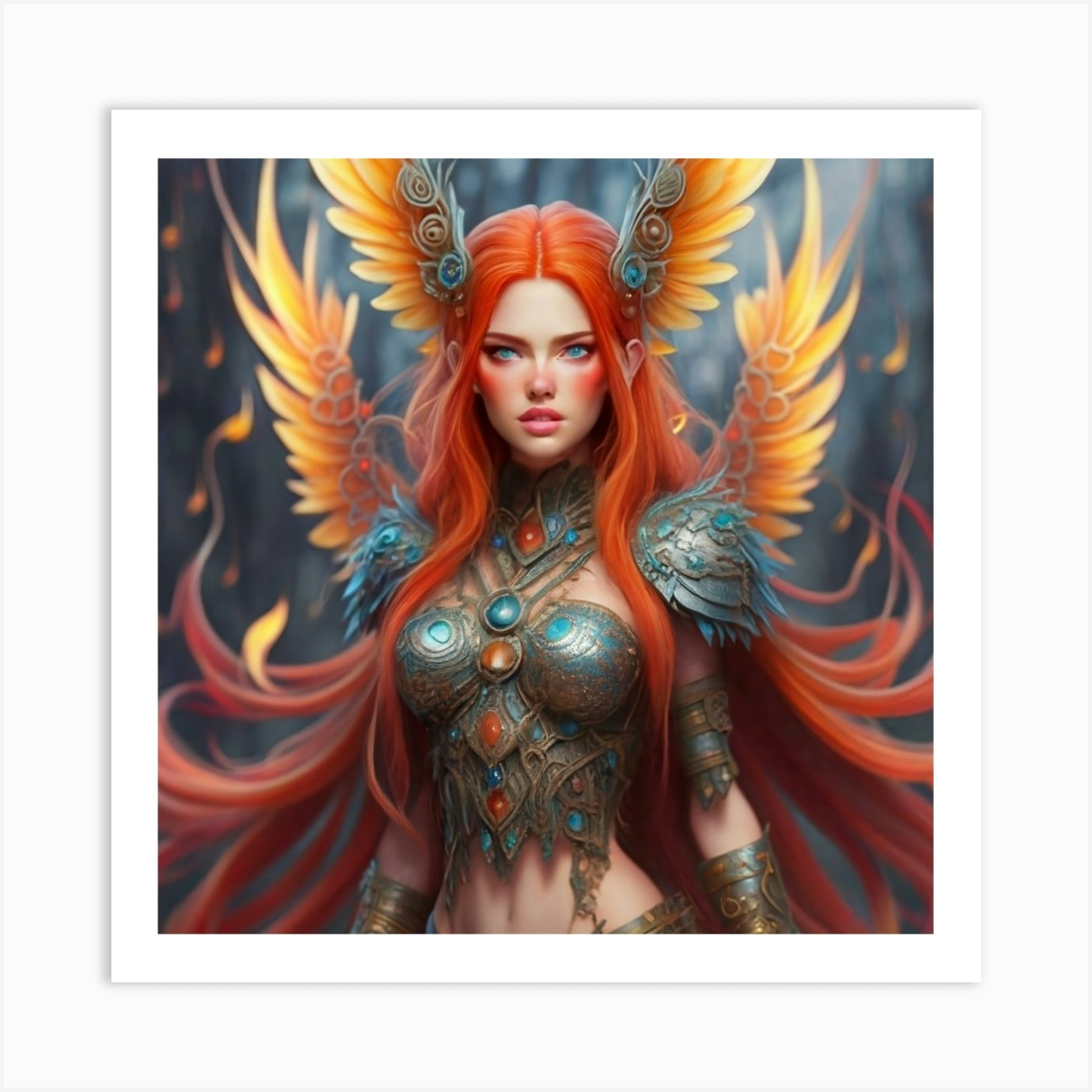 Iris Ember Art Print By GS Teji   Fy