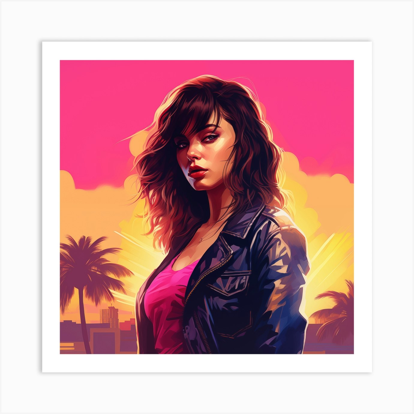 Grand Theft Auto Vice City 2 Art Print by Freddy - Fy