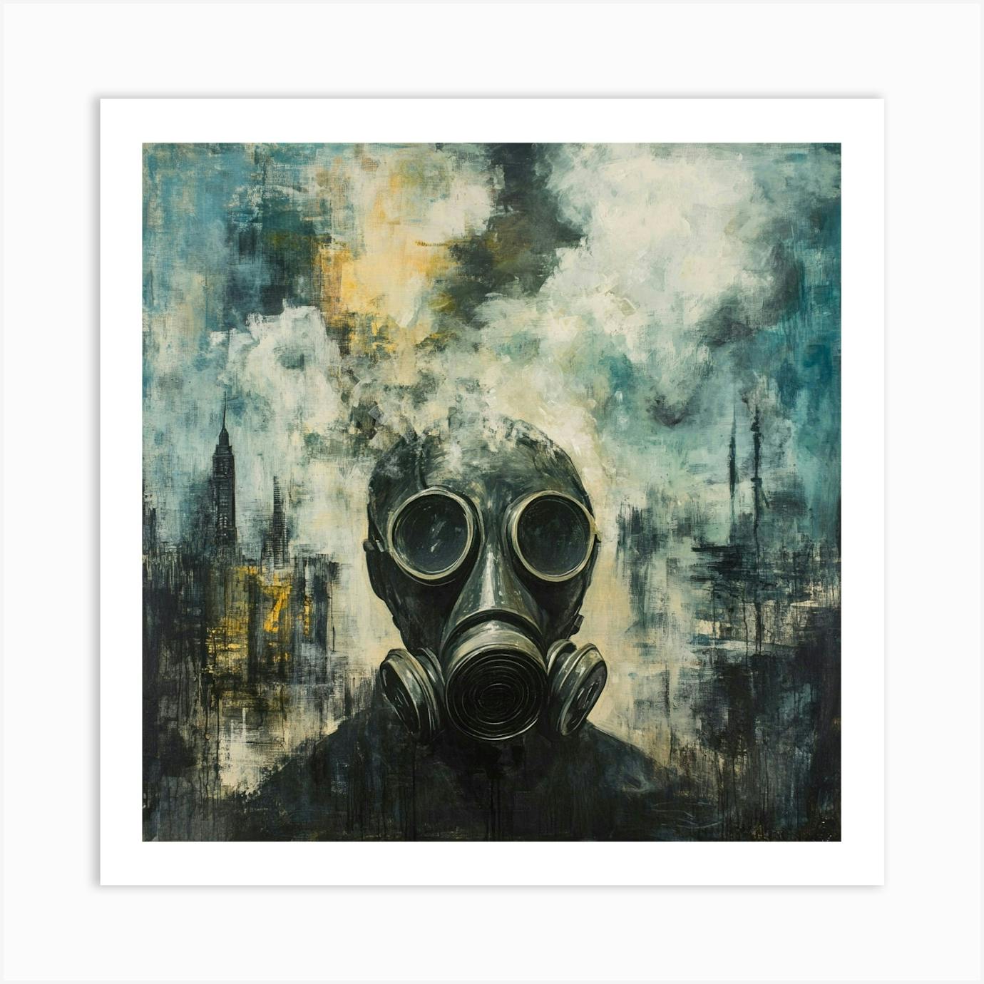 Gas mask painting sales