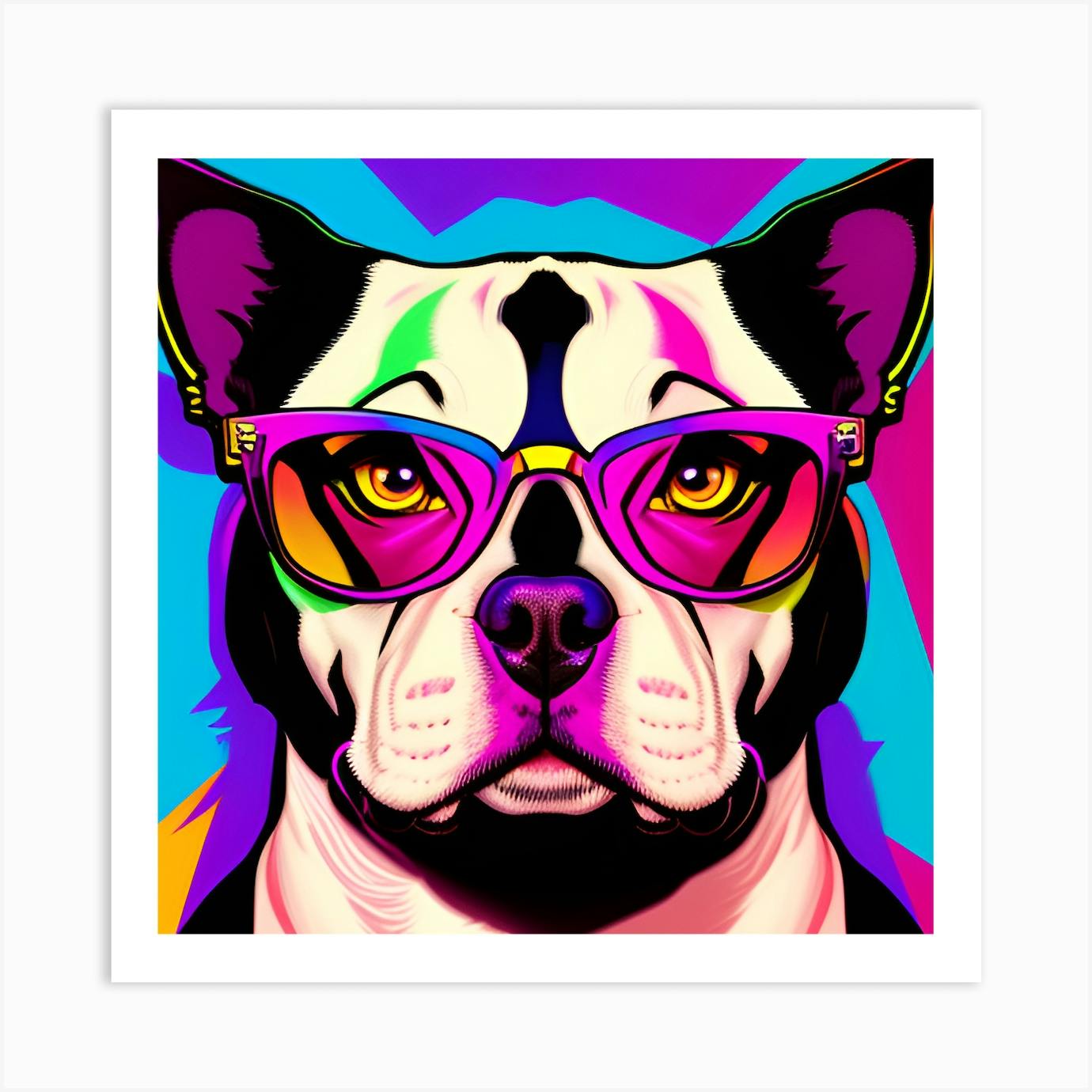 Pitbull Stare Art Print