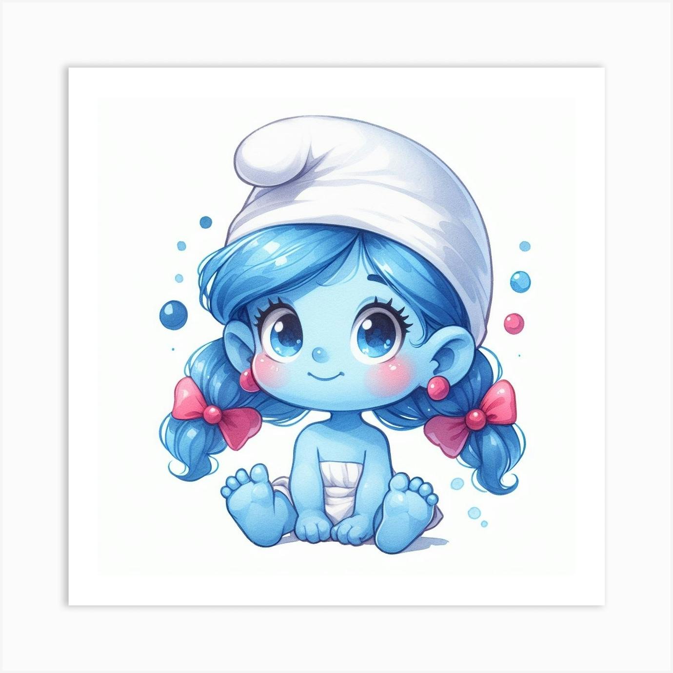 Blue deals smurf girl