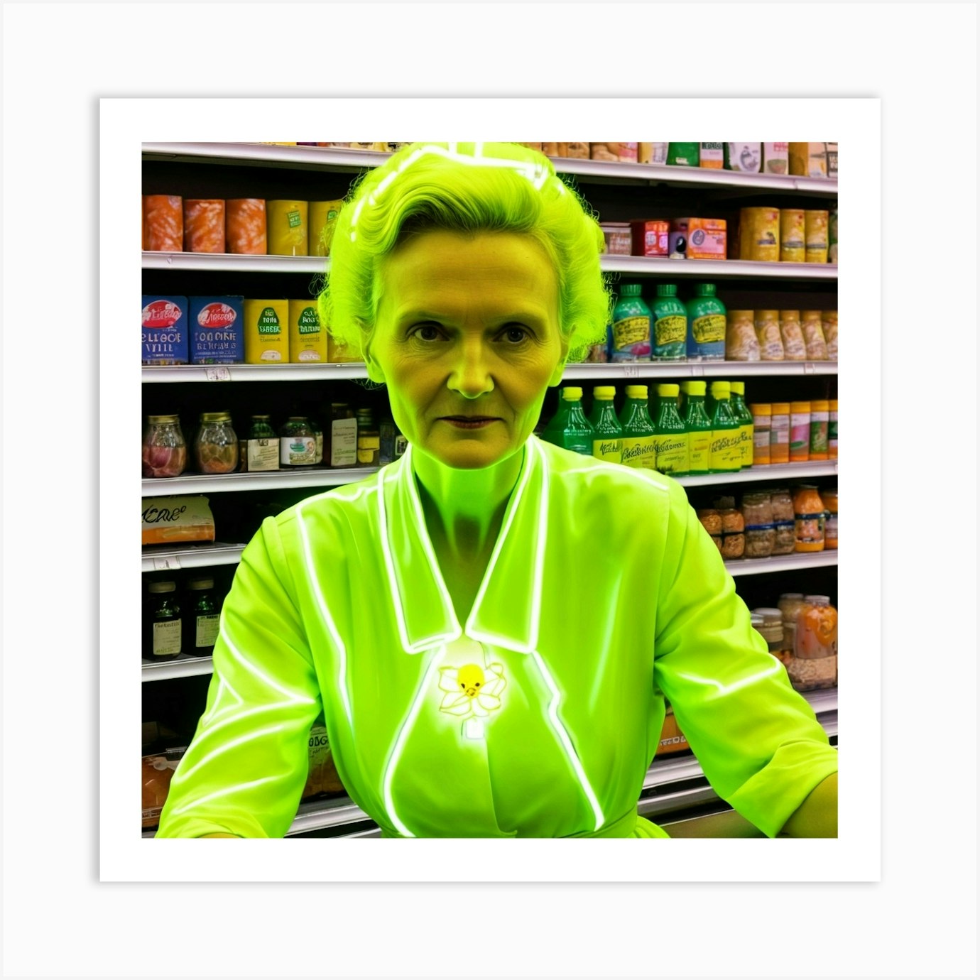 Grocery Shop With Madam Marie #1 Art Print by Godzillaattack Art 2.0 - Fy