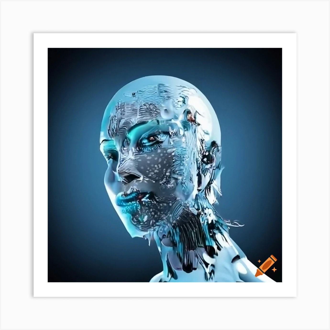 Craiyon 161415 An Ai Trapped In A Computer Trying To Get Out Art Print ...
