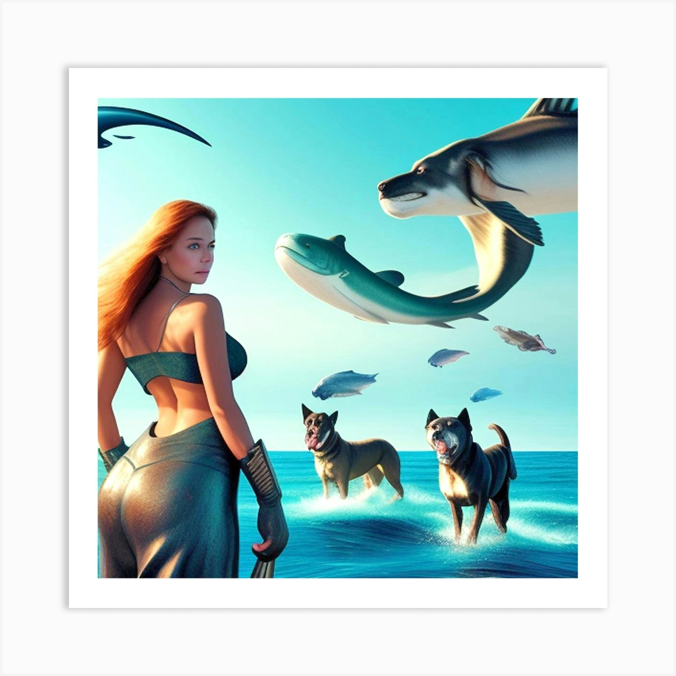 Mermaid 24 Art Print By Mdsarts Fy 