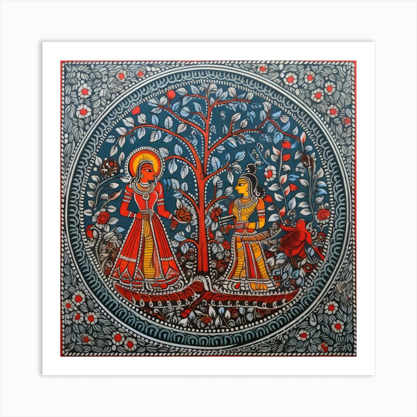 Madhubani painting store images