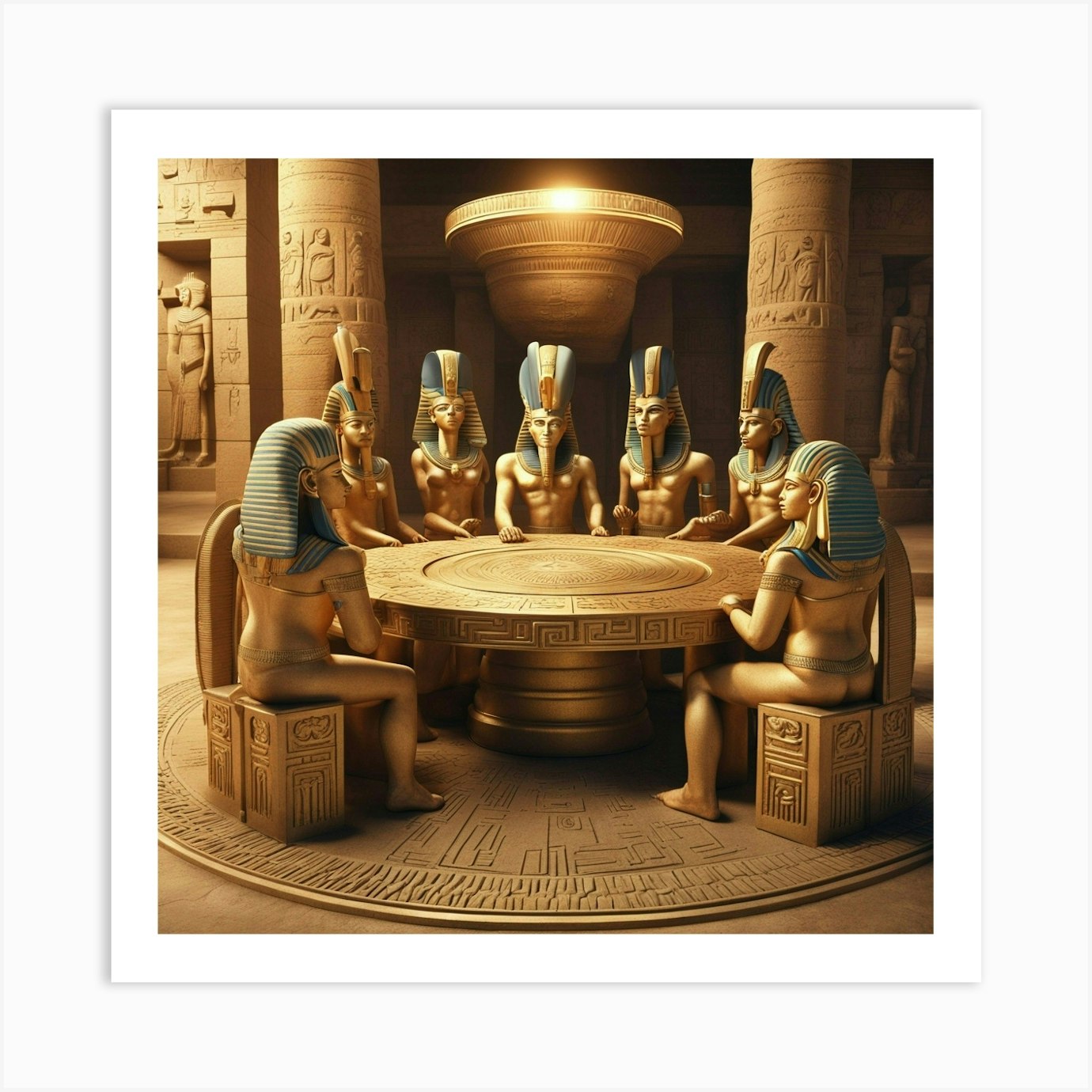 Egyptian Pharaohs Art Print by BlackStallion - Fy