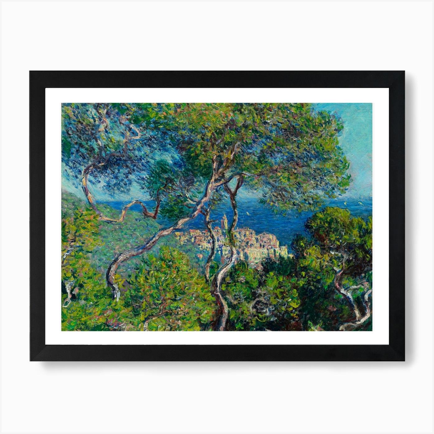 Palm Trees 2024 at Bordighera Claude Monet Wall Art || Palm Trees at Bordighera Canvas Print ||Multiple Sizes Wrapped Canvas on Wooden Frame