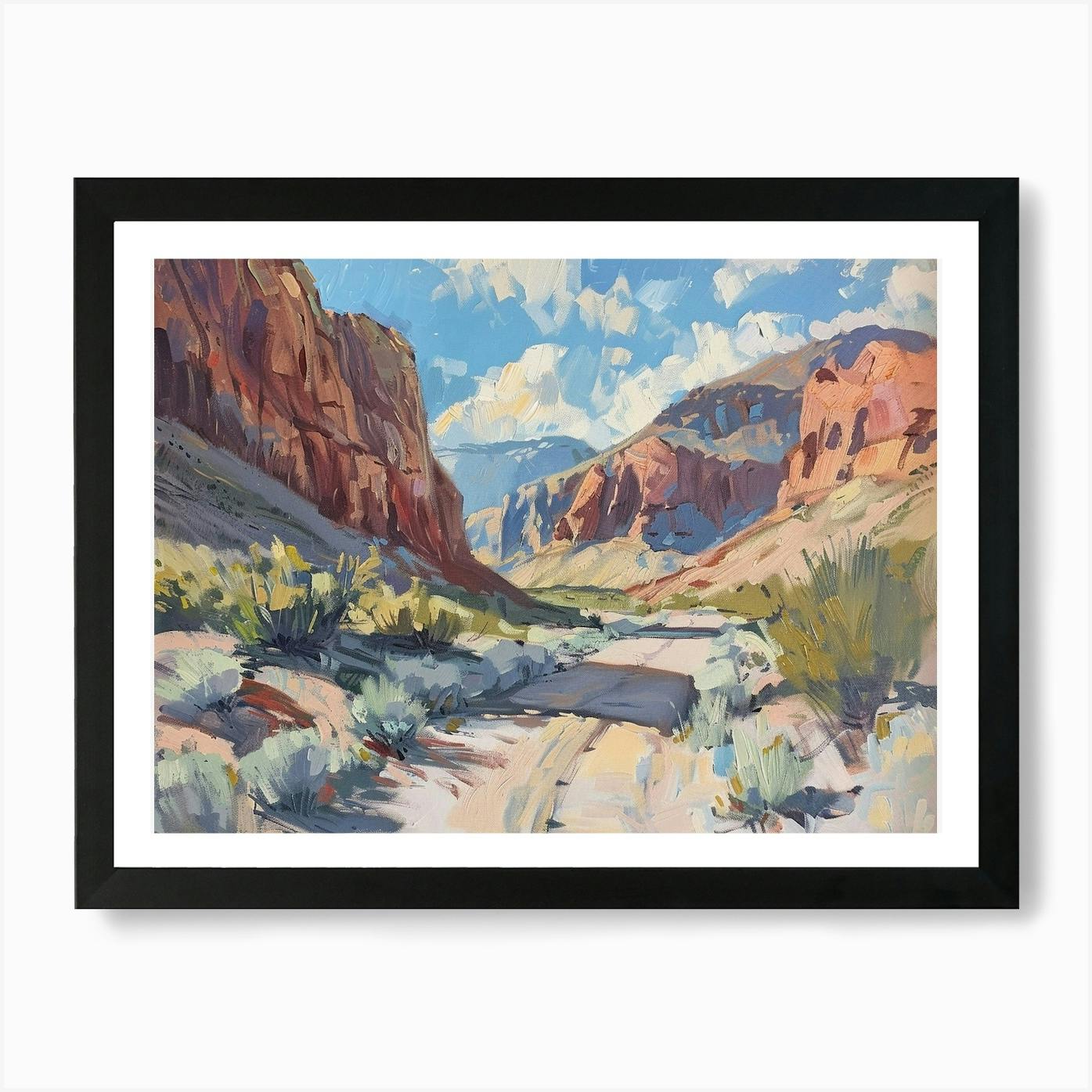 Red Rock Canyon Nevada top Landscape Wall Art Print