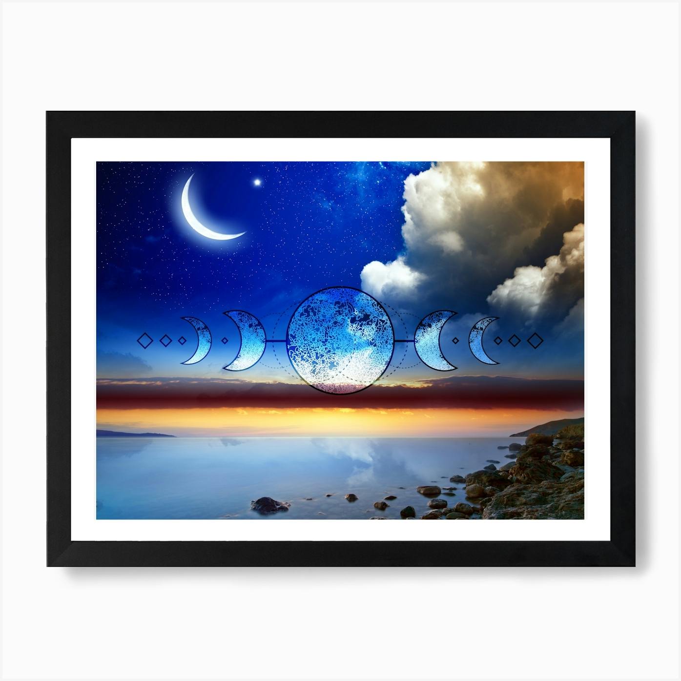 Moon Phases - Mystic Moon poster #7 Art Print by