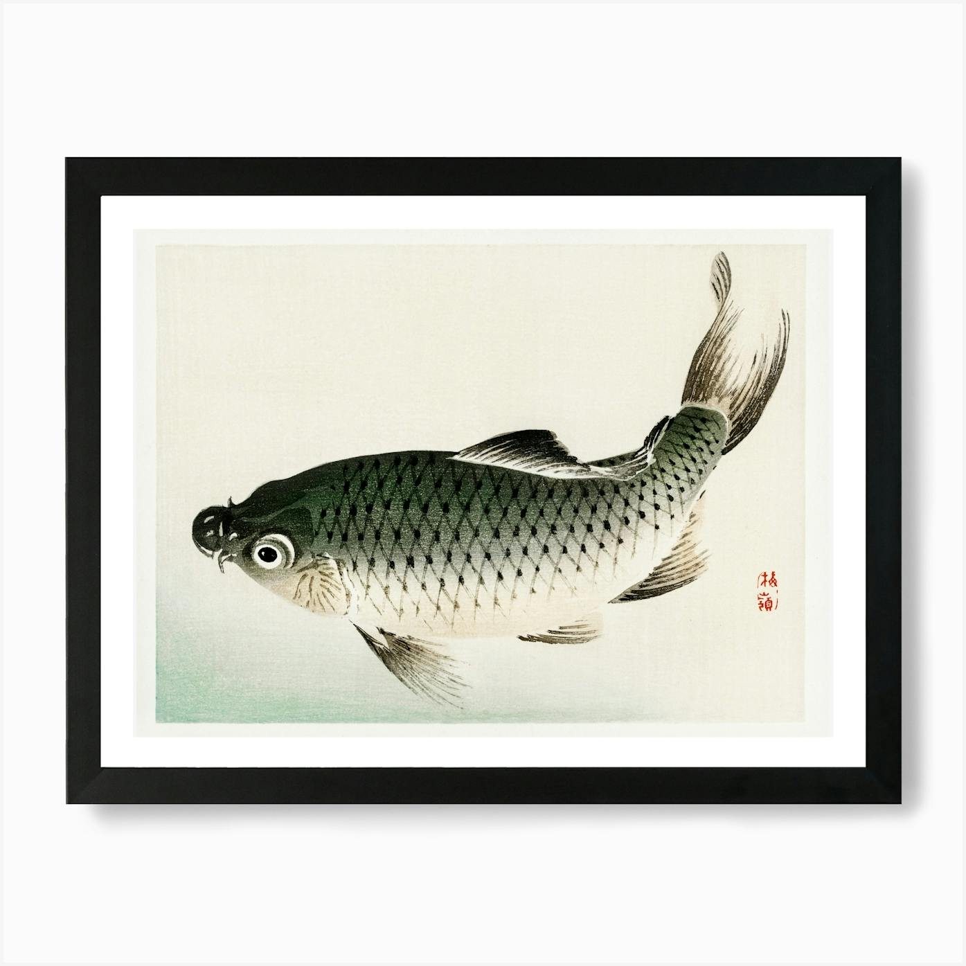 ARTCANVAS Leaping Carp by Ohara Koson Canvas Art offers Print