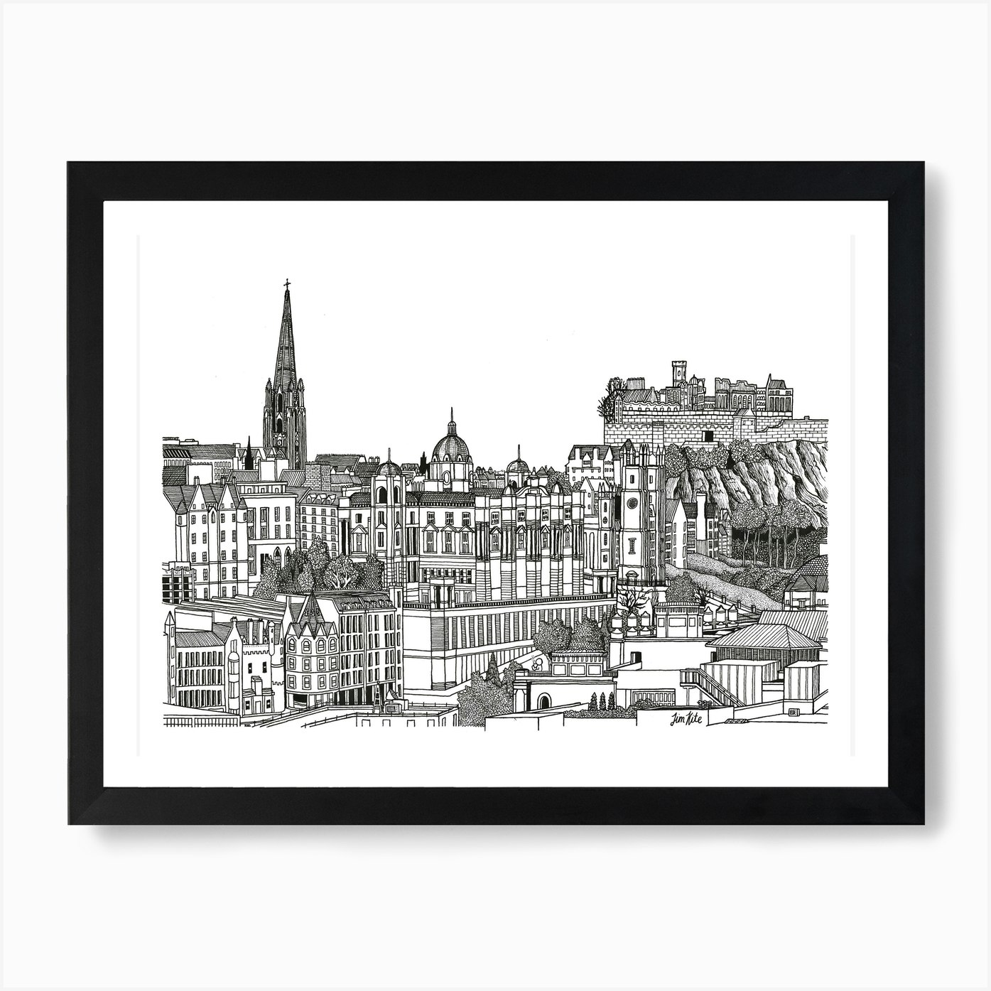 Edinburgh Art Print by Jim Kite Fy