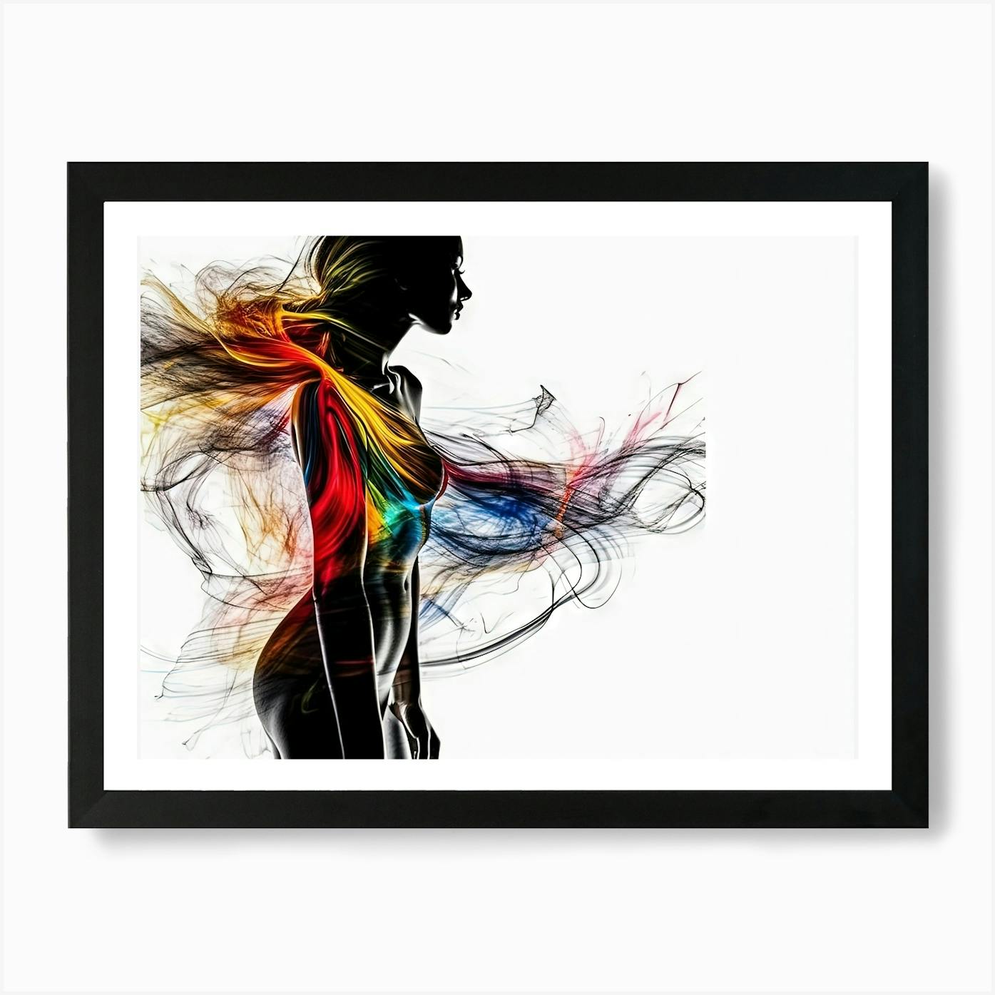 WOMAN 油絵アート Abstract Of A Woman 3 Art Print by Count Zero - Fy