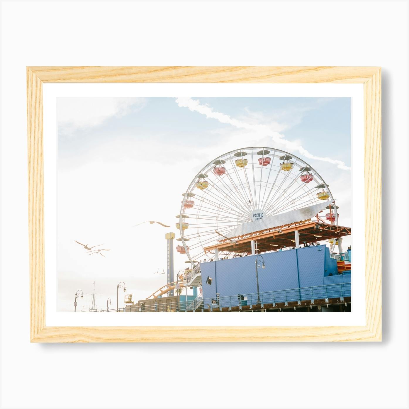 Santa Monica Pier Art Print By Jodee Debes Fy   2c7f630b 6f1f 41d3 944d 23549e2019a8 