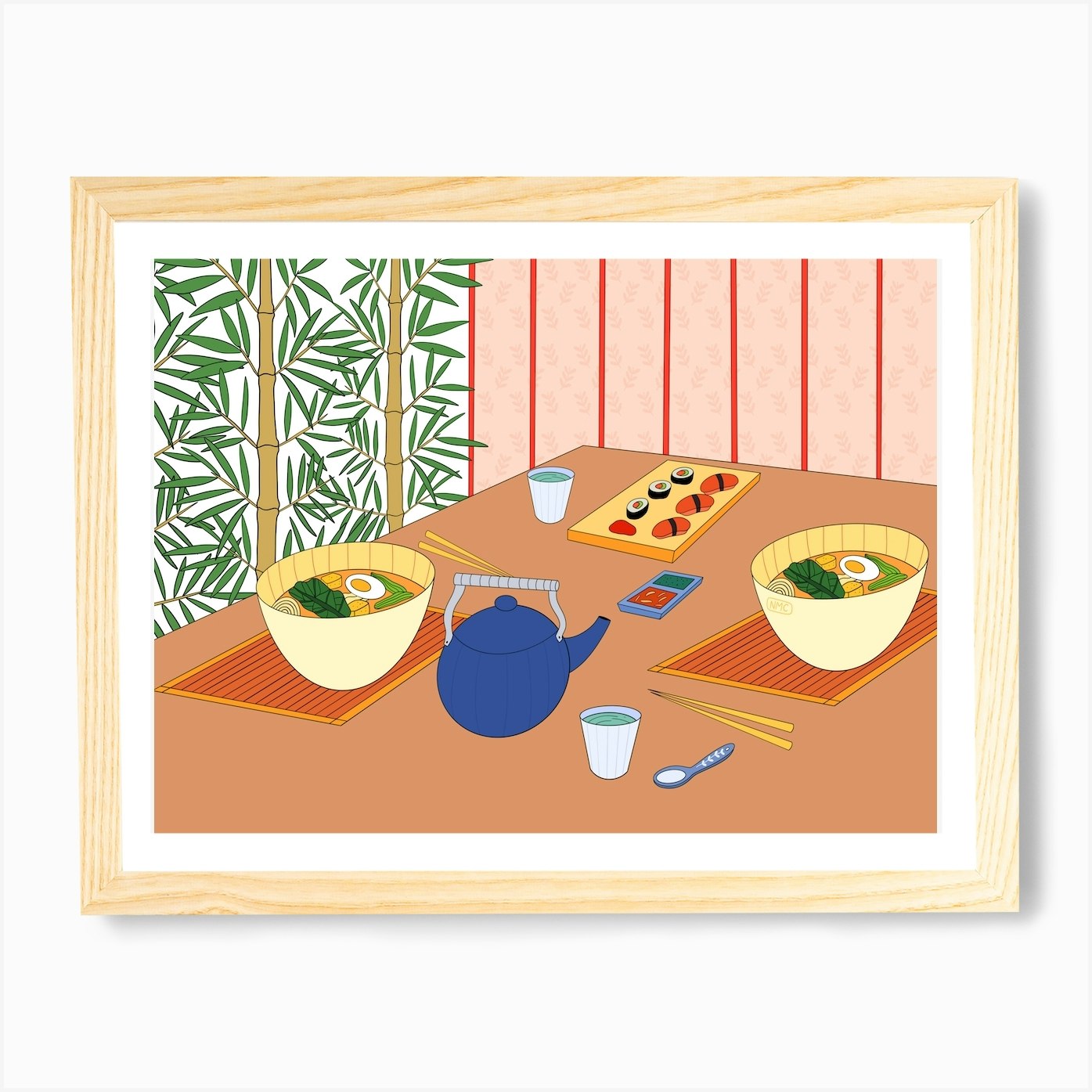 Ramen In Japan Art Print by Niamh Illustrates - Fy