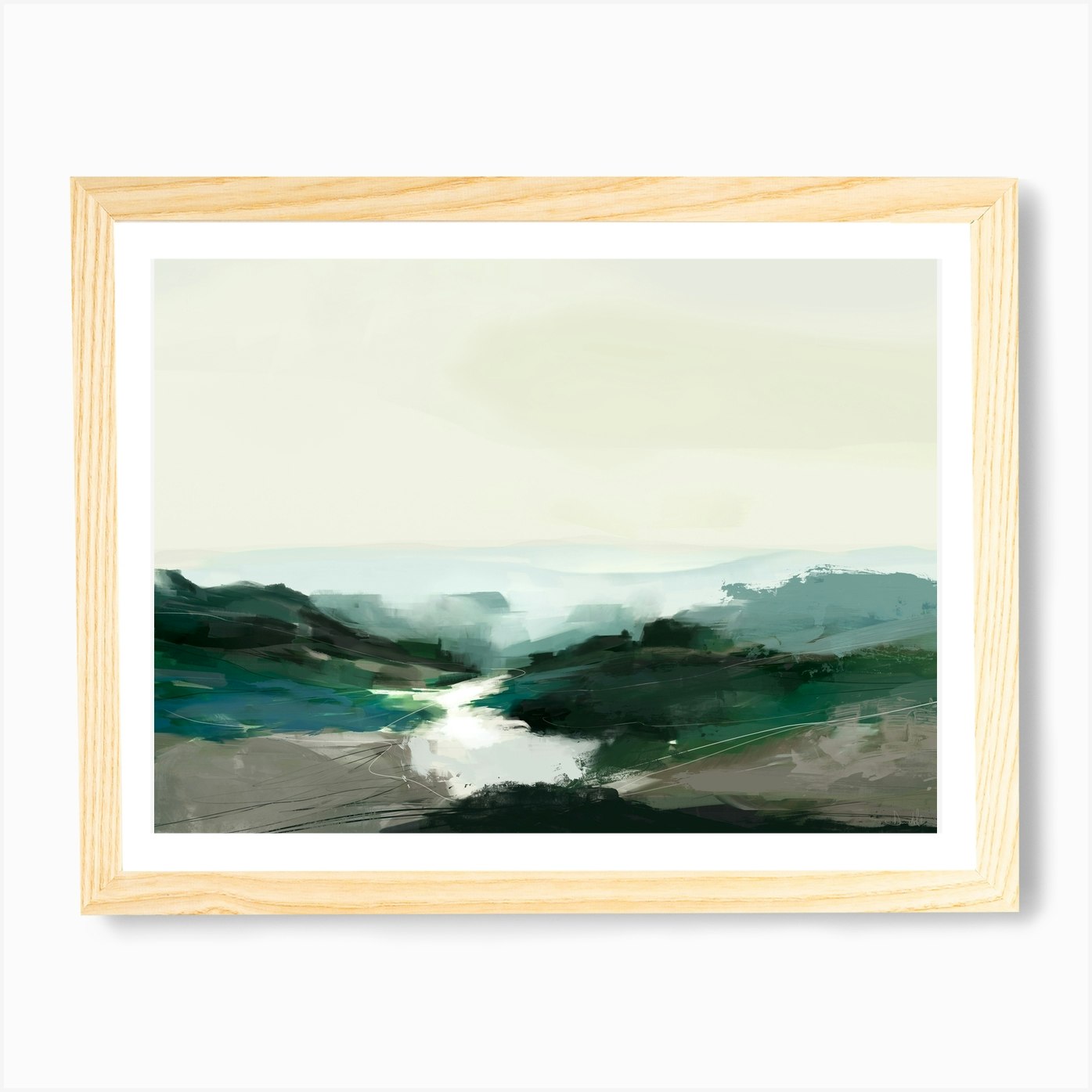 Highland View Art Print by Dan Hobday Art - Fy