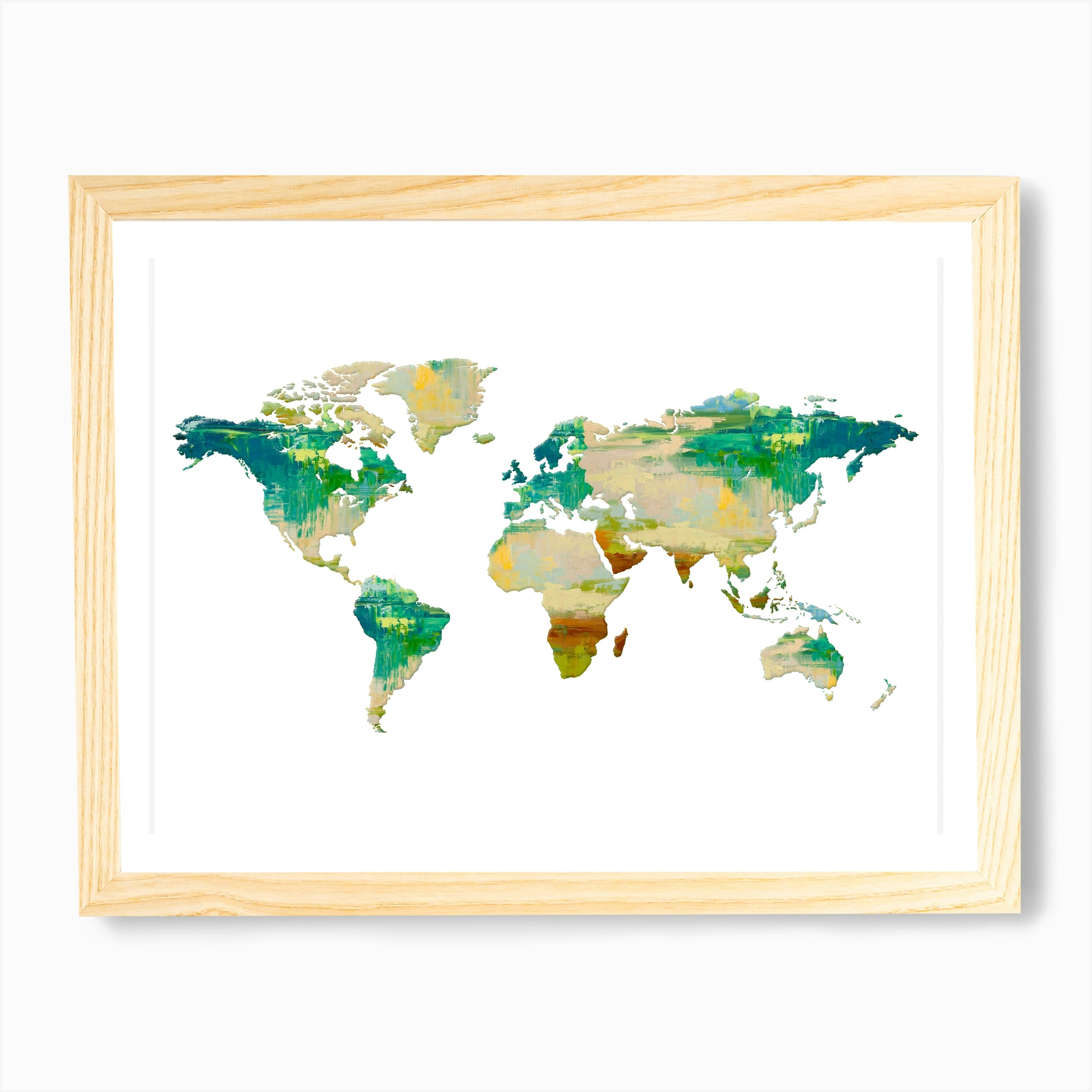 artistic world map i art print by artdesignworks fy
