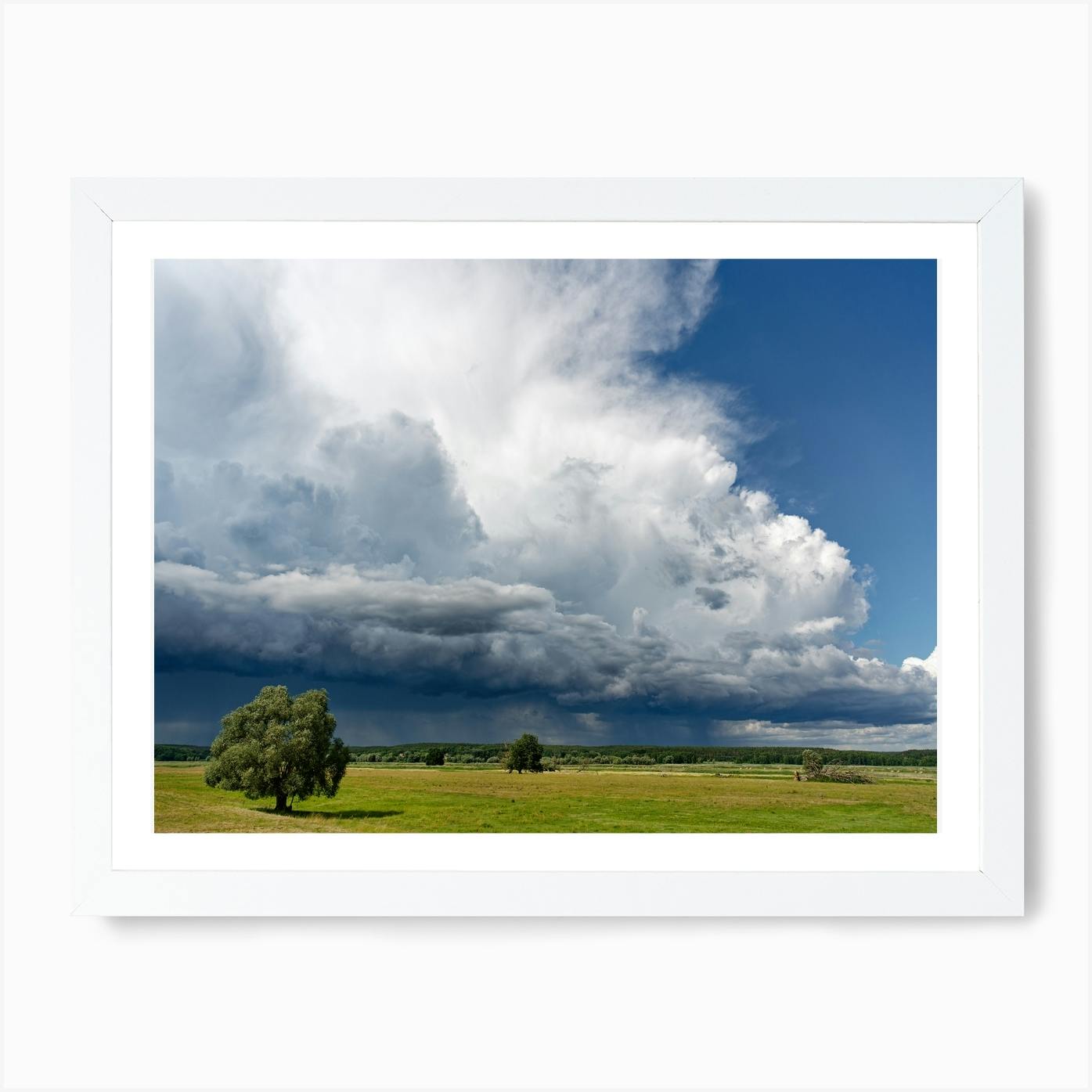 Storm Cloud Print, Sky Painting, Nature Painting, Clouds Poster, Clouds Wall Art, online Cloudscape