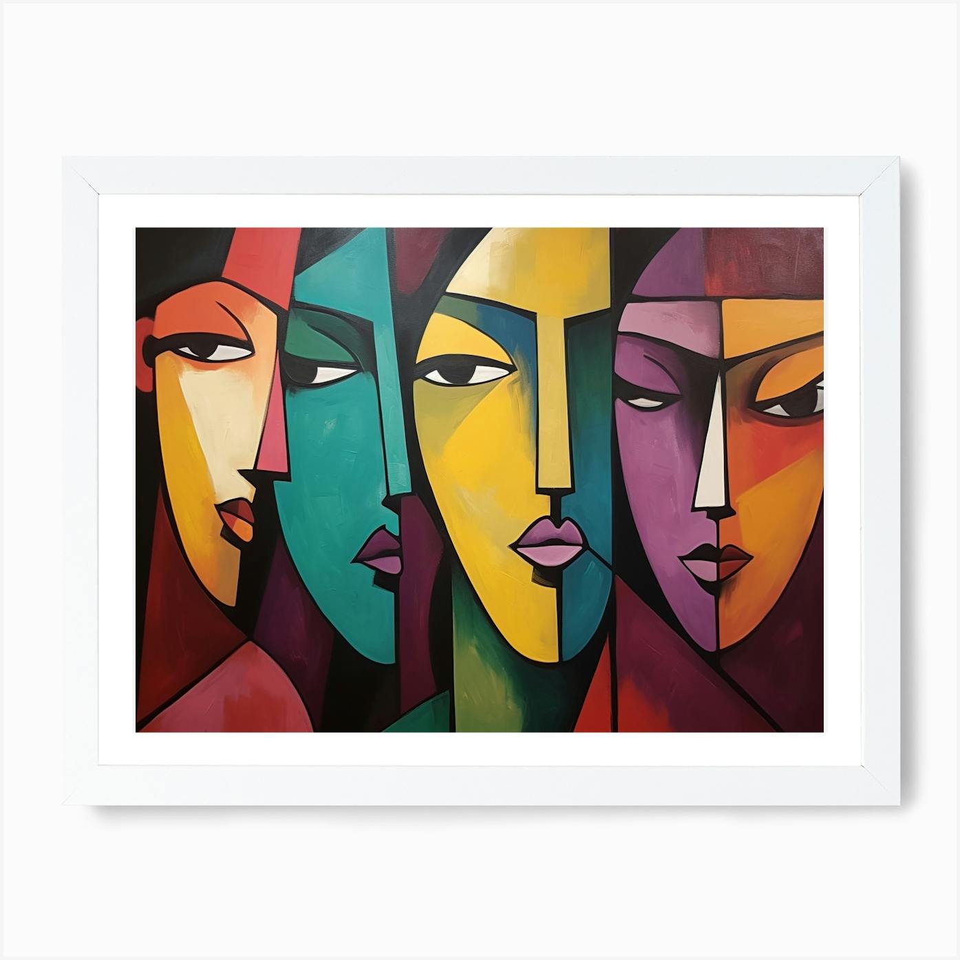 Woman painting hot | Acrylic painting | ABSTRACT painting on canvas | Original art | Pop Art painting