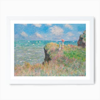 Cliff Walk At Pourville, Claude Monet Art Print by Fy! Classic Art ...