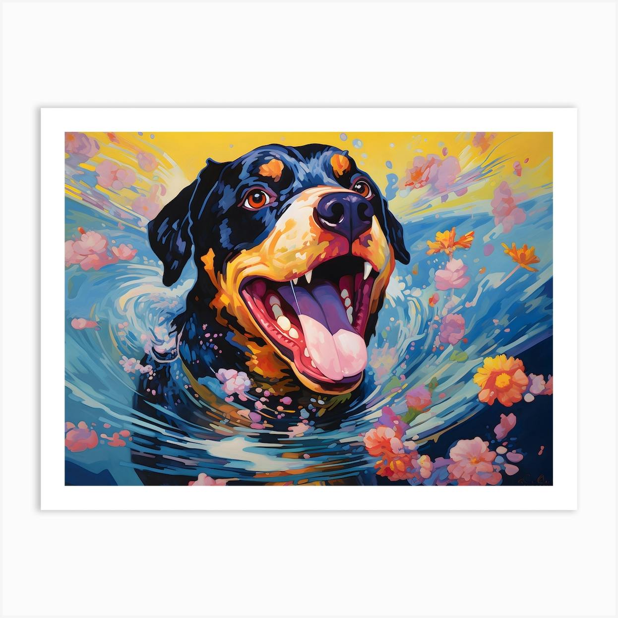 Rottweiler artwork hot sale