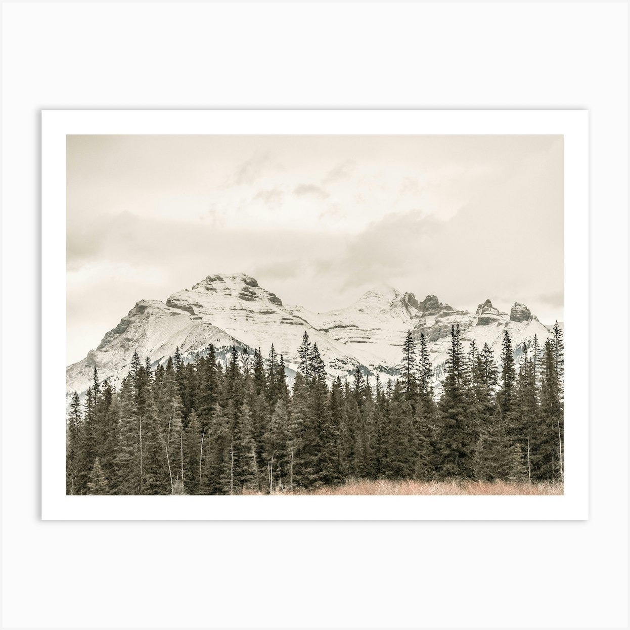 Rustic Mountain Forest Art Print by Indio Page - Fy