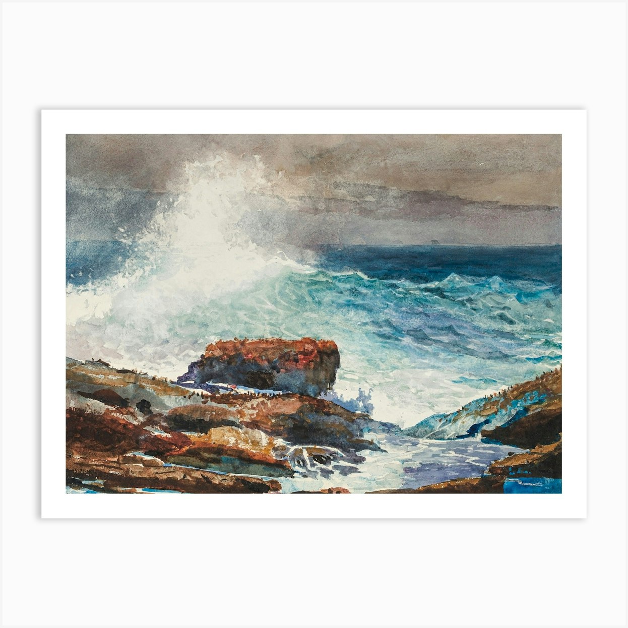 Incoming Tide, Scarboro, Maine (1883), Winslow Homer Art Print by Fy ...