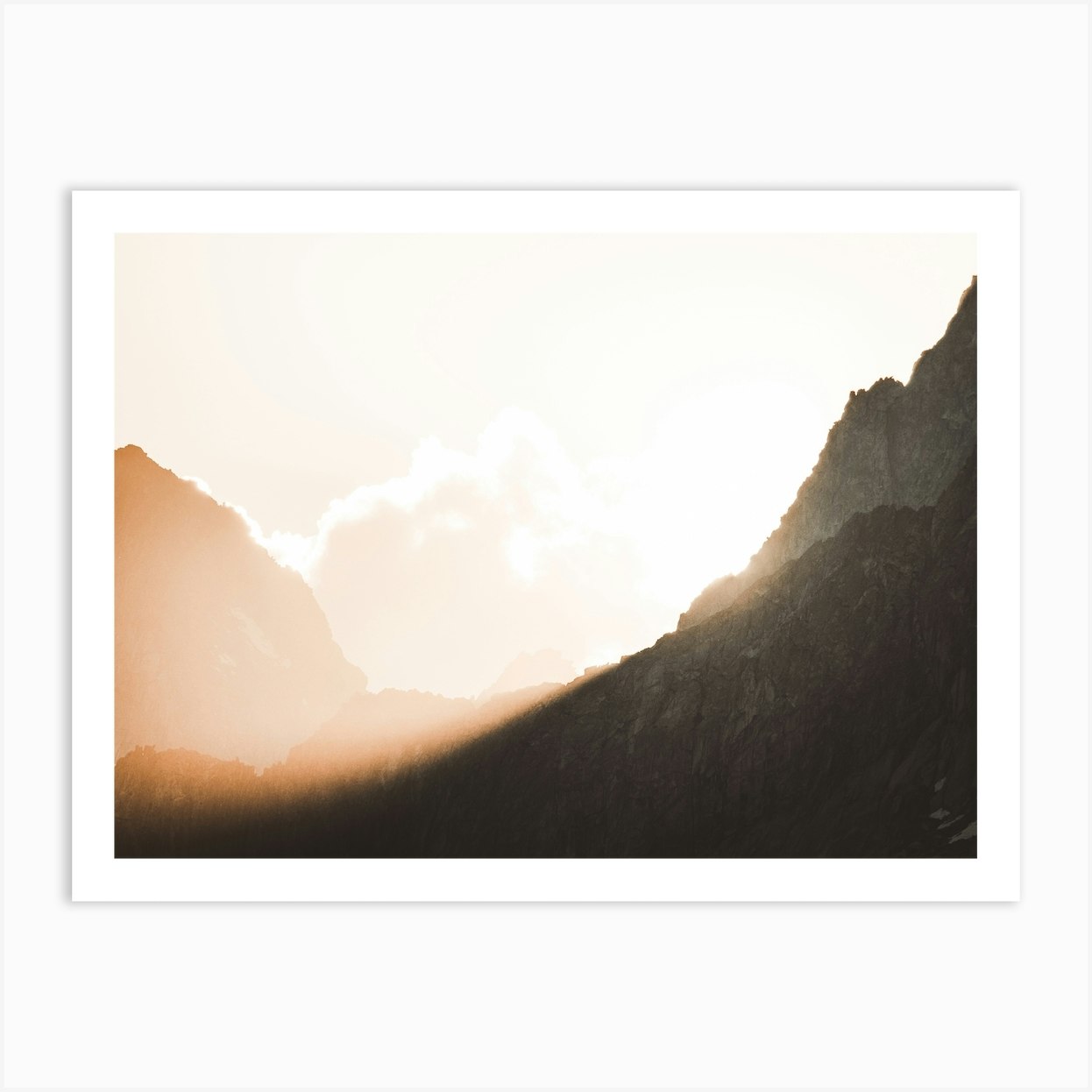 Mountain Morning Sunrise Art Print by Boheme At Home - Fy