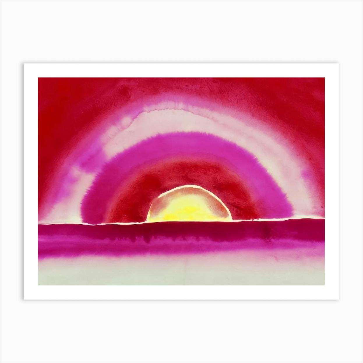 Georgia O'Keeffe,Sunrise And Little Clouds No. Ii, 1916,Large Wall Art,Framed Wall selling Art,Canvas Wall Art,Large Canvas,M3934