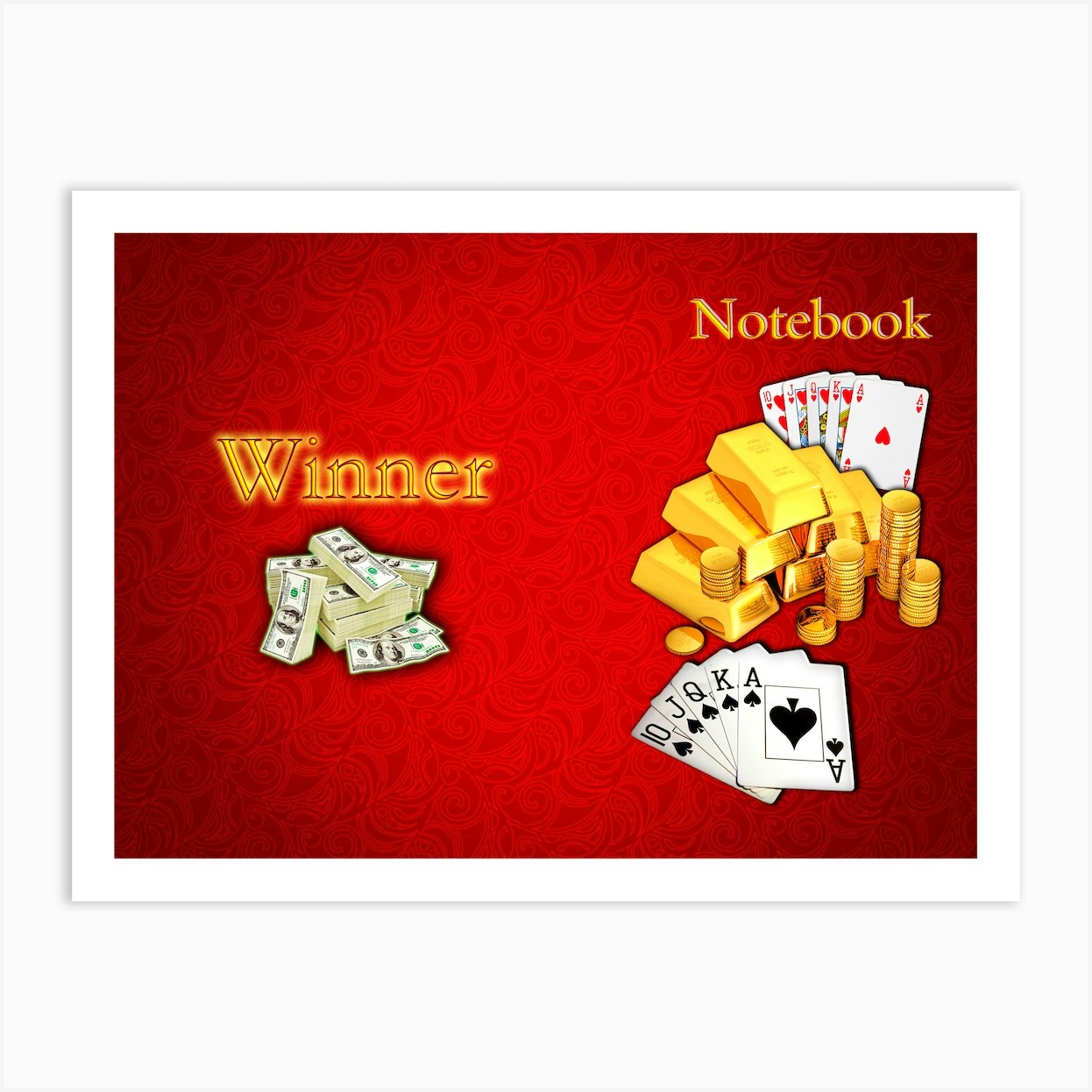 Winner Notebook Cover Art Print by igorDYOR Fy