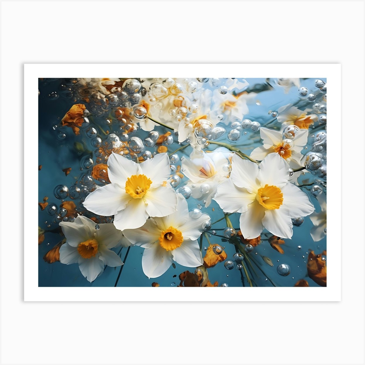 Daffodils In Water 4 Art Print by gimitotori Fy