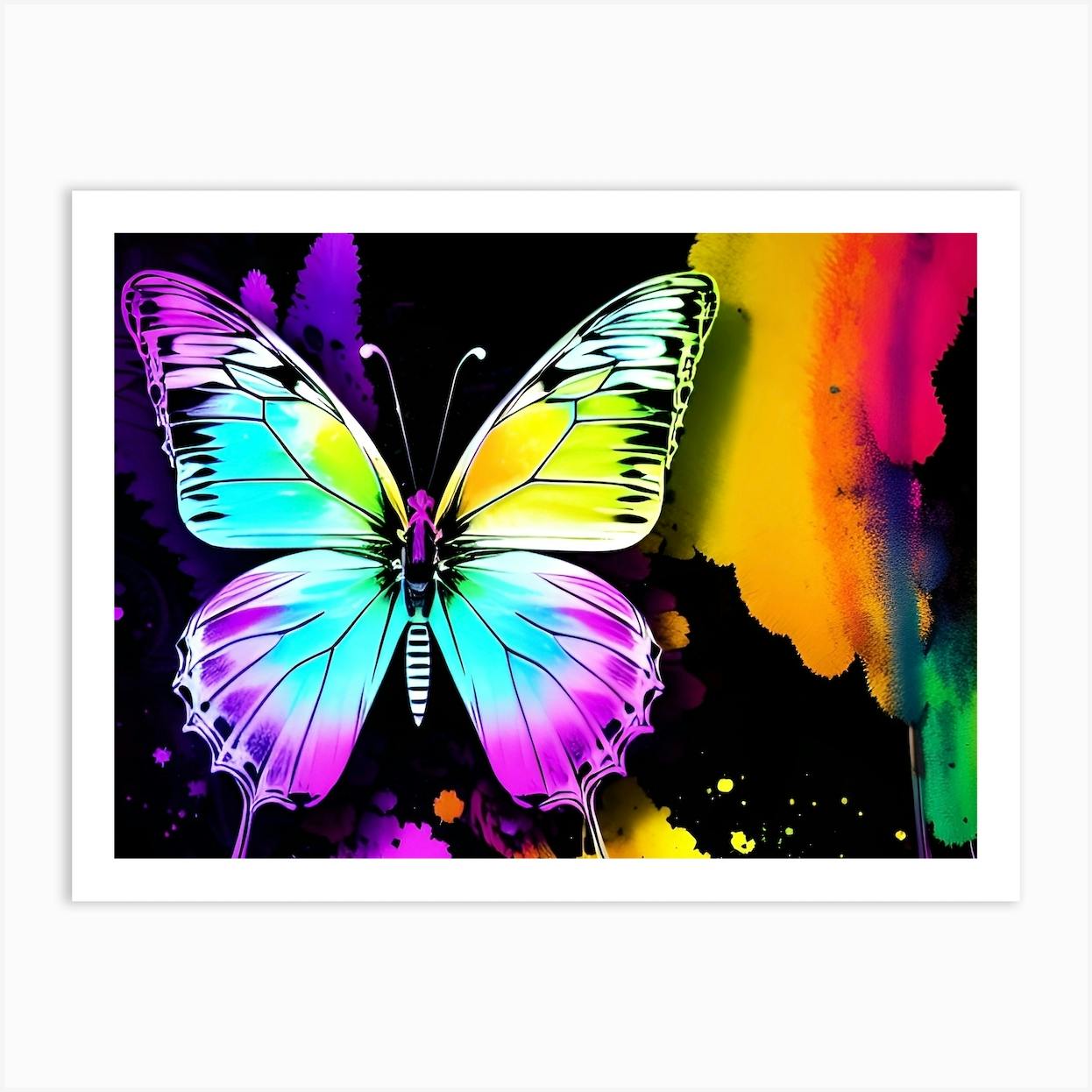 Colorful Butterfly 16 Art Print