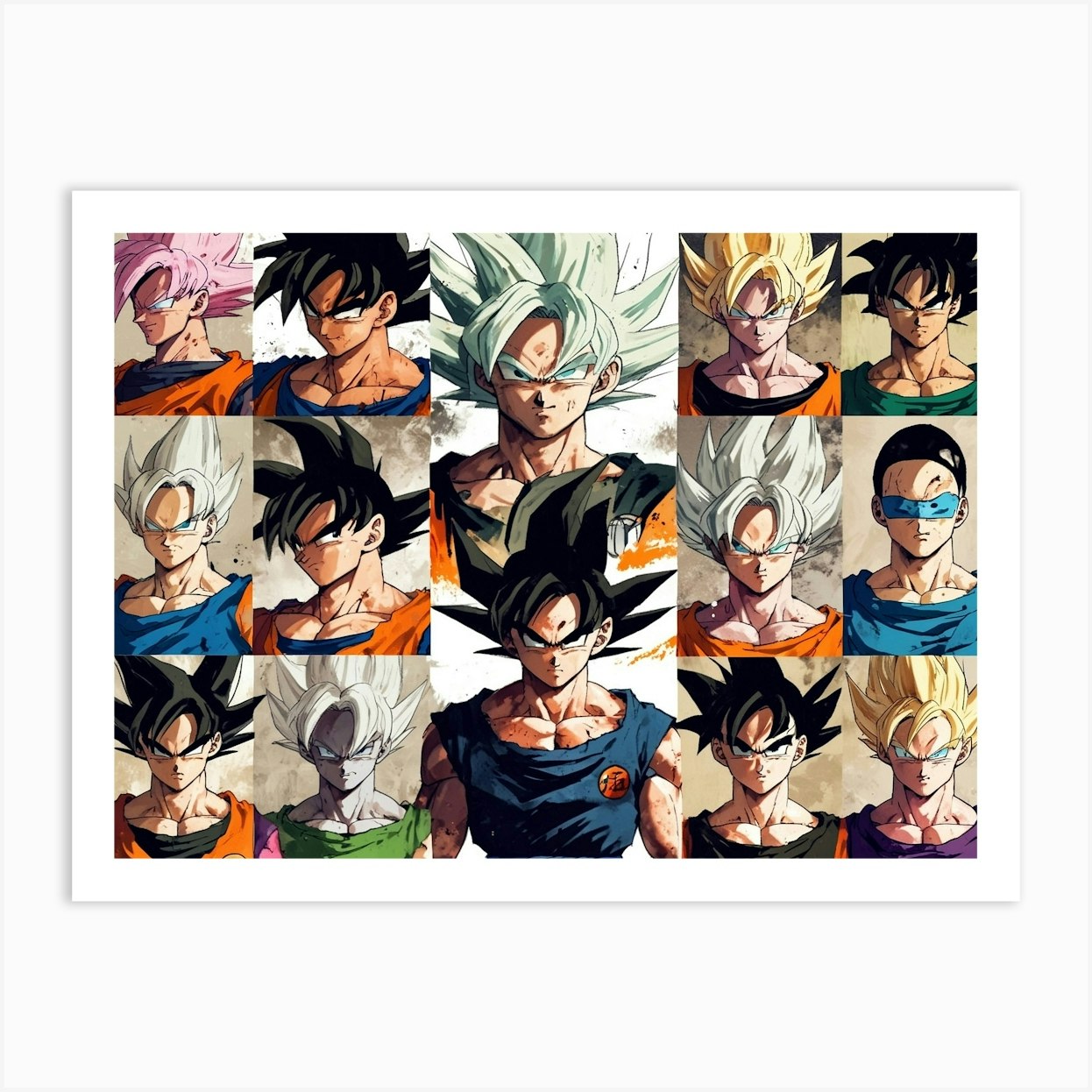 Dragon Ball Z Collage 9 Art Print by IsobariArt - Fy