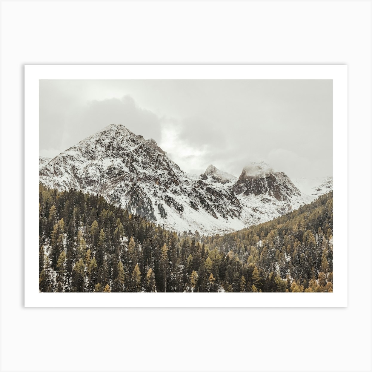 Rugged Mountain Range Art Print by Indio Page - Fy