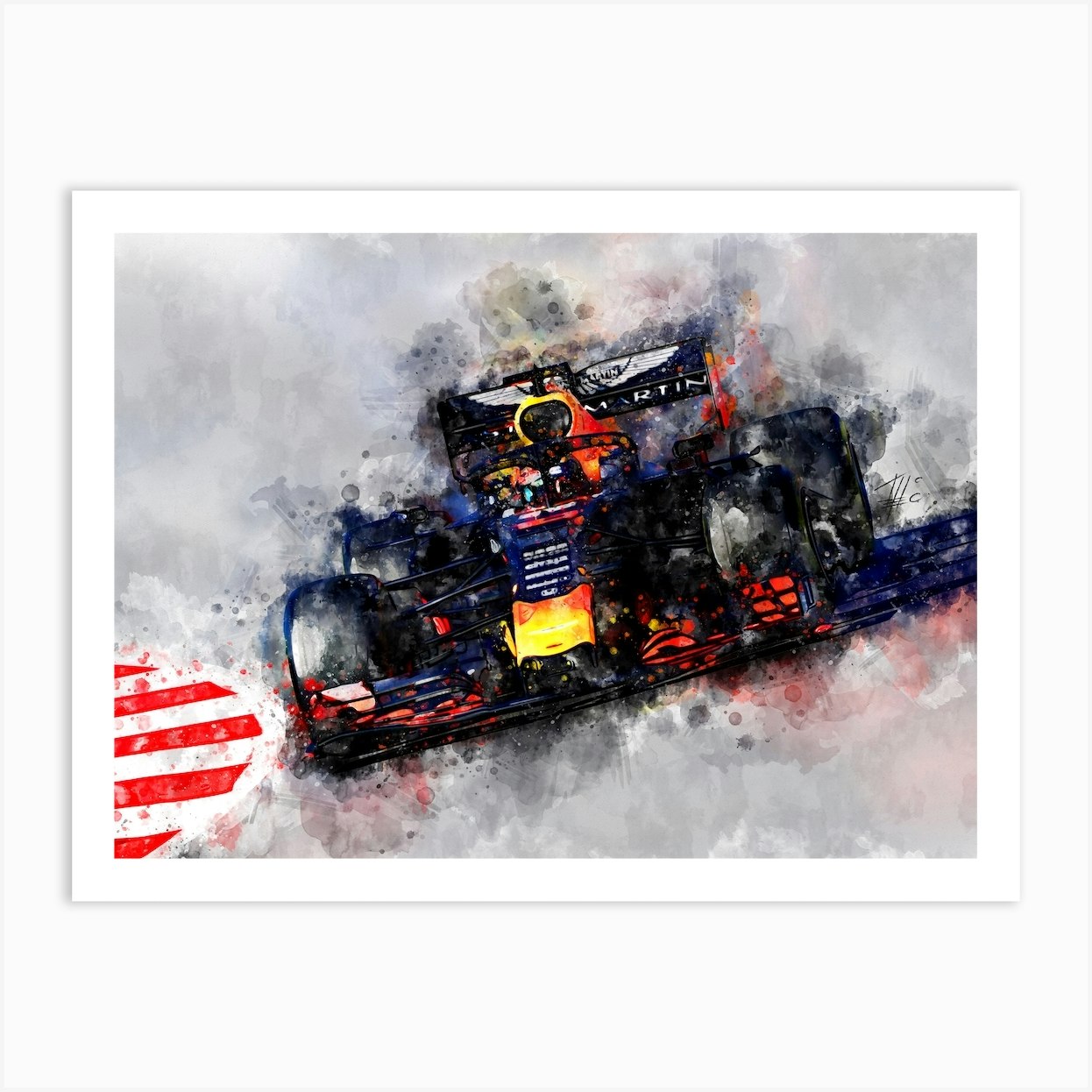 Pierre Gasly, Formula 1 Art Print by Theo's Picture Factory - Fy