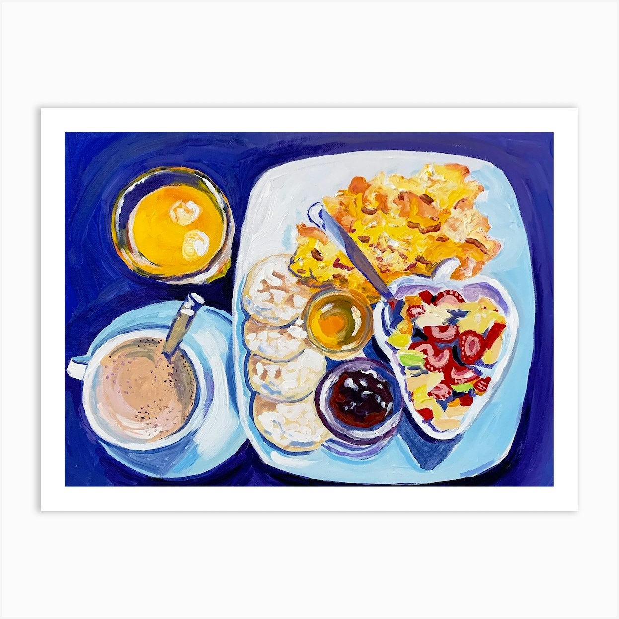 Brunch Art Print By Key And Sea Creative Fy