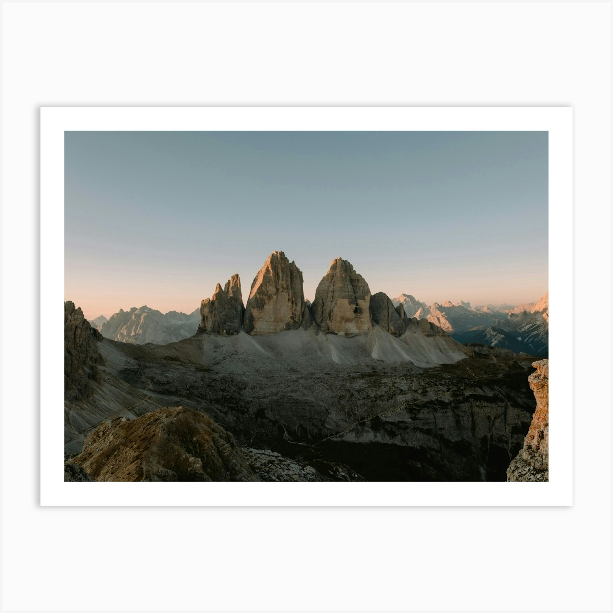 Tre Cime Art Print Art Print by jankfiles - Fy