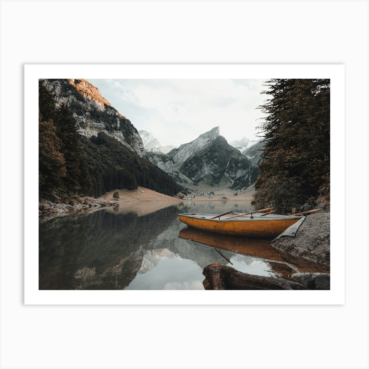 Rustic Canoe Art Print by Western Range Fy