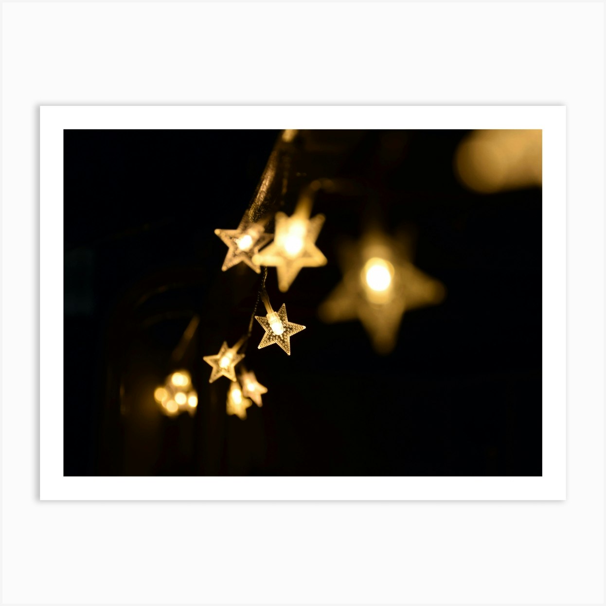 Star String Lights Art Print by Art shop Fy