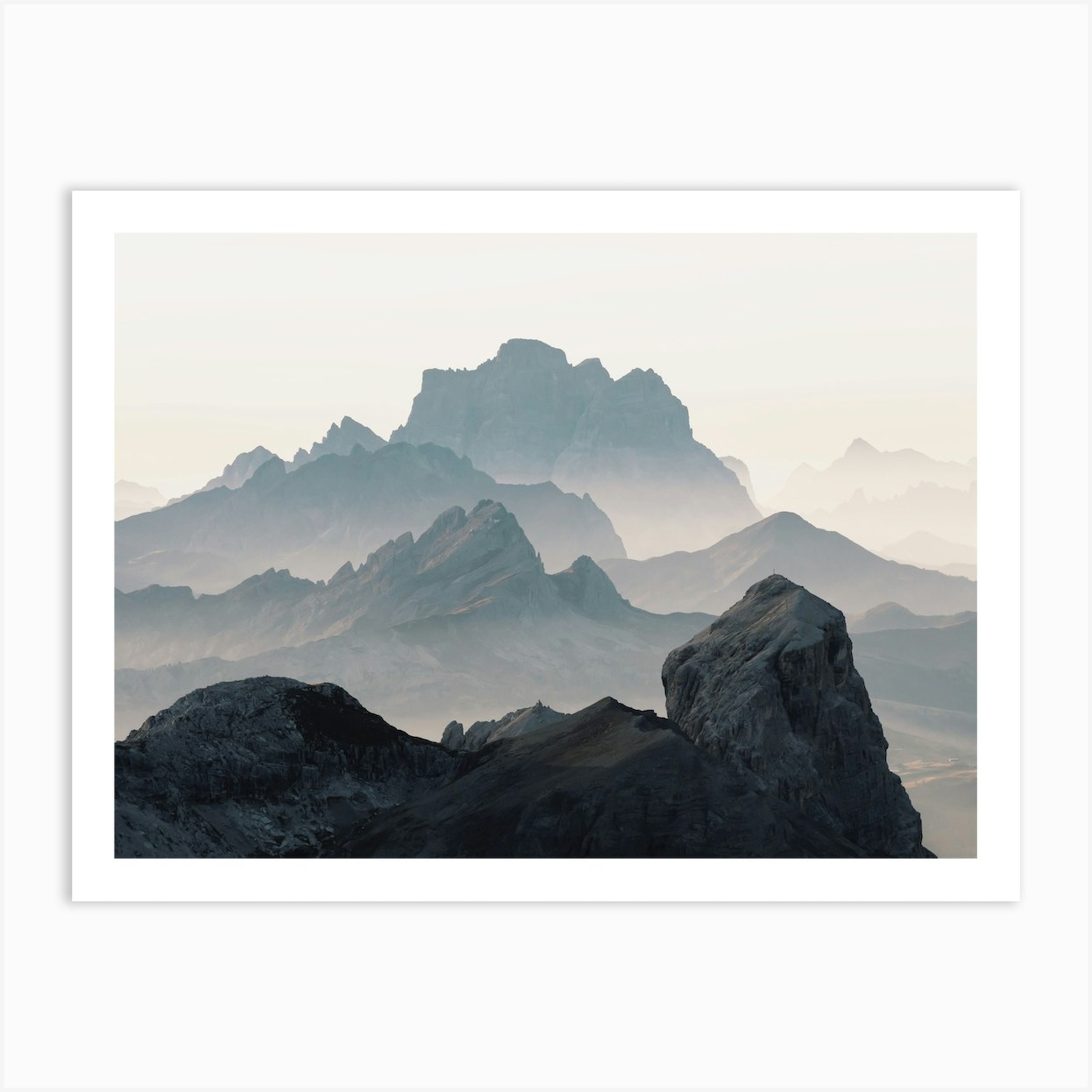 Rocky Mountain Scenery Art Print by Inkish Prints - Fy