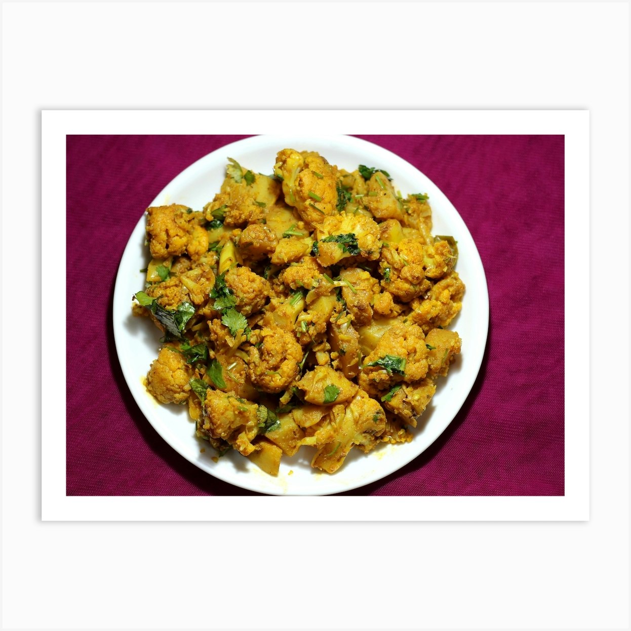 Cauliflower Curry 1 Art Print by MdsArts Fy