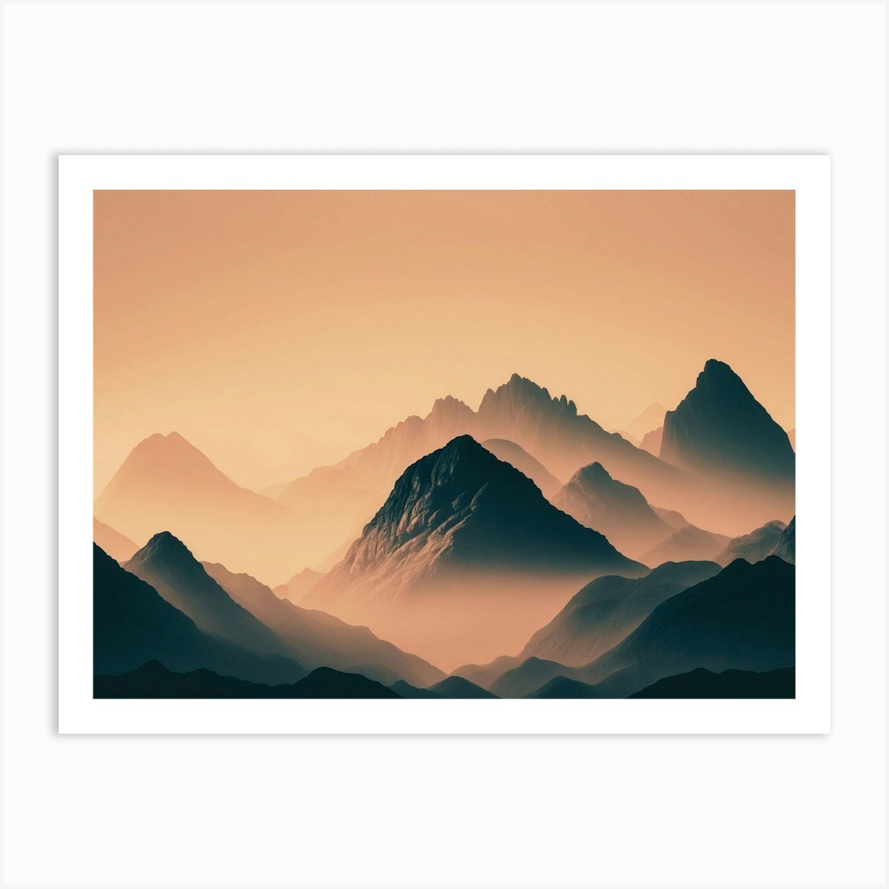 Mountain Landscape Art Print by LuckyRonin - Fy