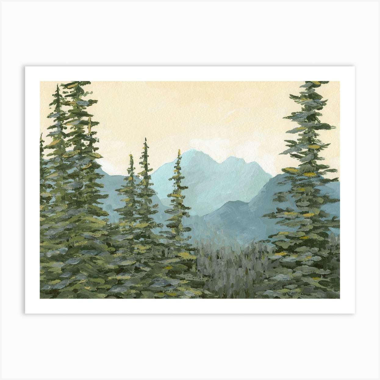 Pokey Trees Art Print by Hannah Weisner Art